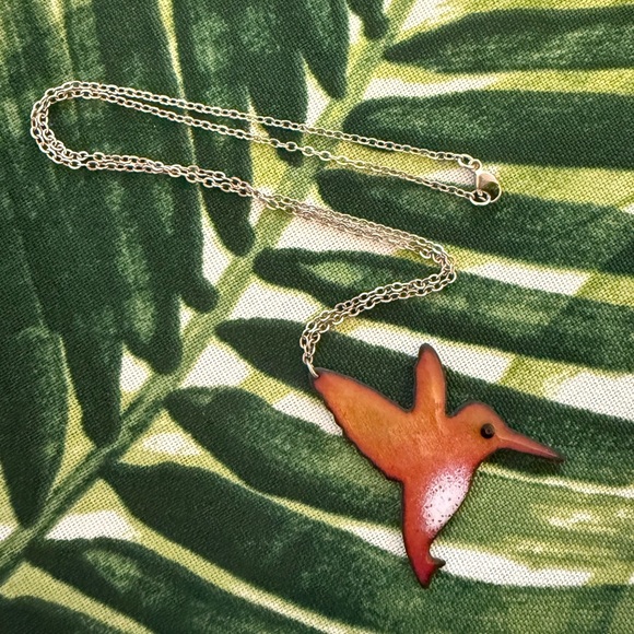 Anthropologie Jewelry - Hummingbird Pendant Necklace